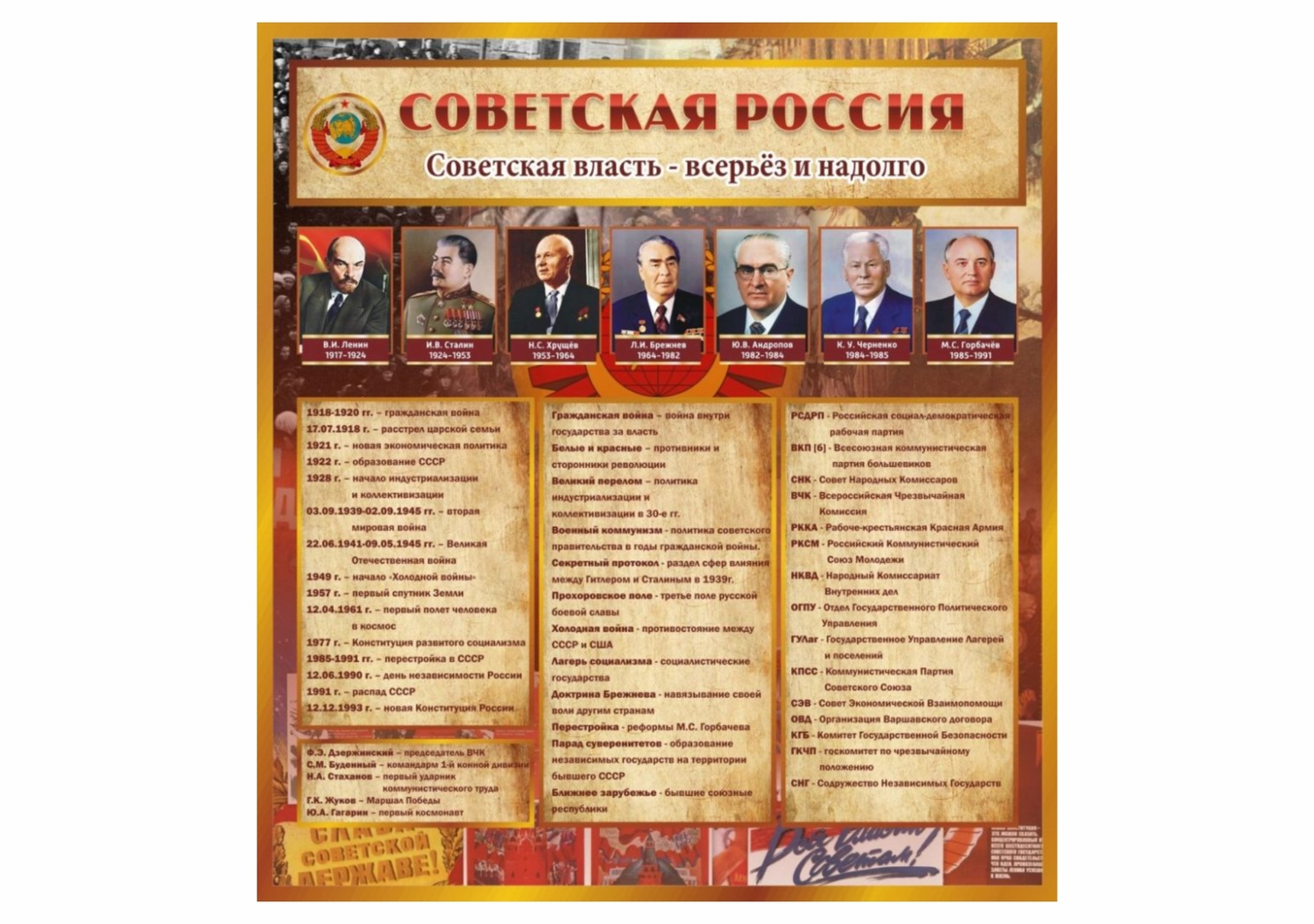 СТЕНД советская россия