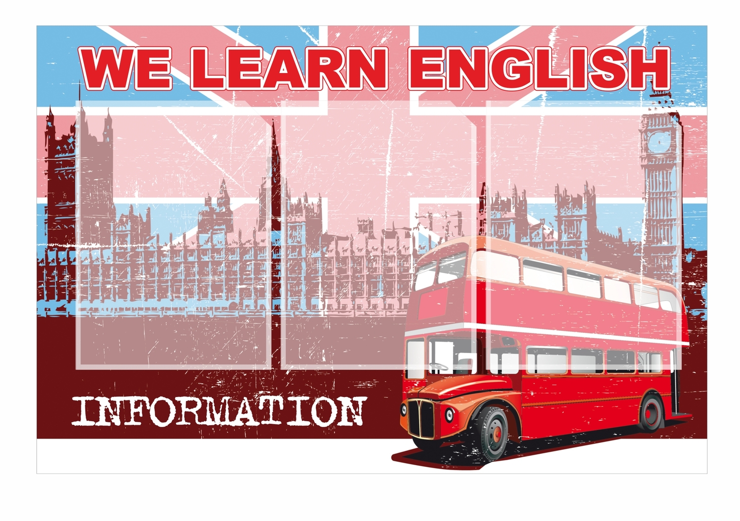 Стенд WE LEARN ENGLISH